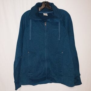 Avalanche Teal Zip-Up Sweater